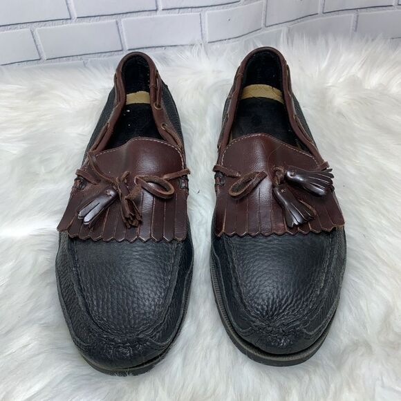 Skerry TopSiders Black Pebbled Leather Boat‎ Shoes main image 3